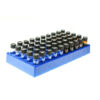 PP Vial Rack 50 Positions for 4mL Vials Blue Color. 1pc/pk.